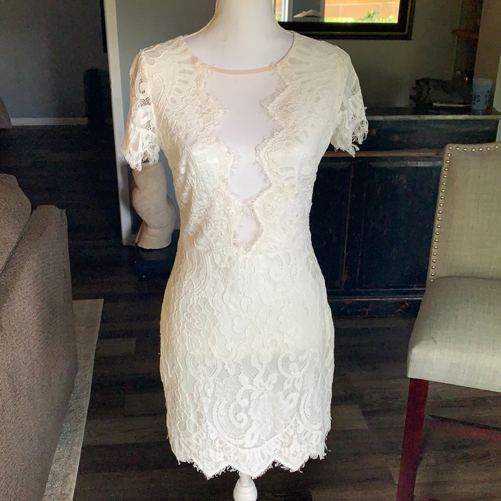 Fun lace dress. Perfect for bachelorette.
